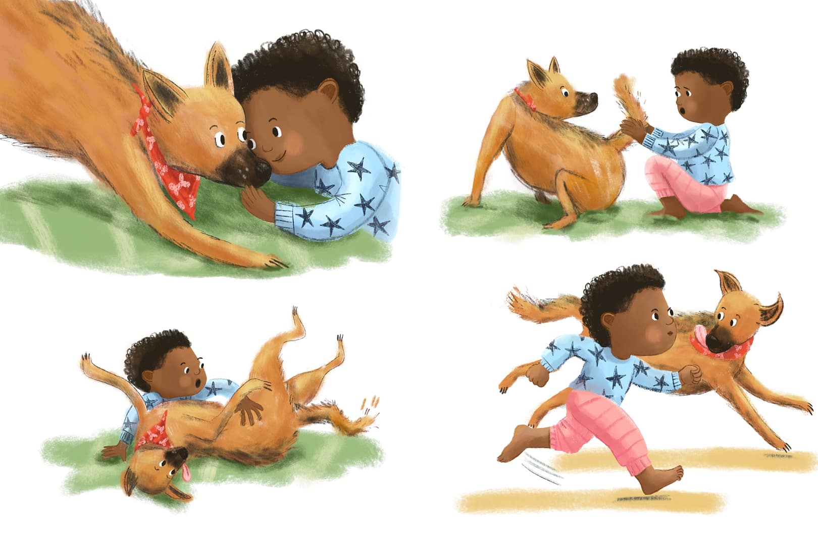 The Dog with the Broken Wag illustrated by Emily House