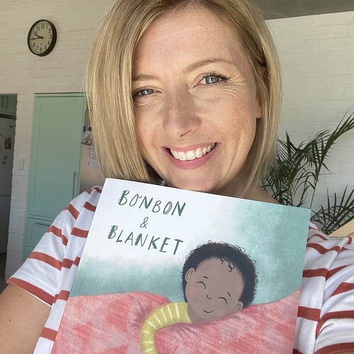 Author Emily House with new book Bonbon & Blanket